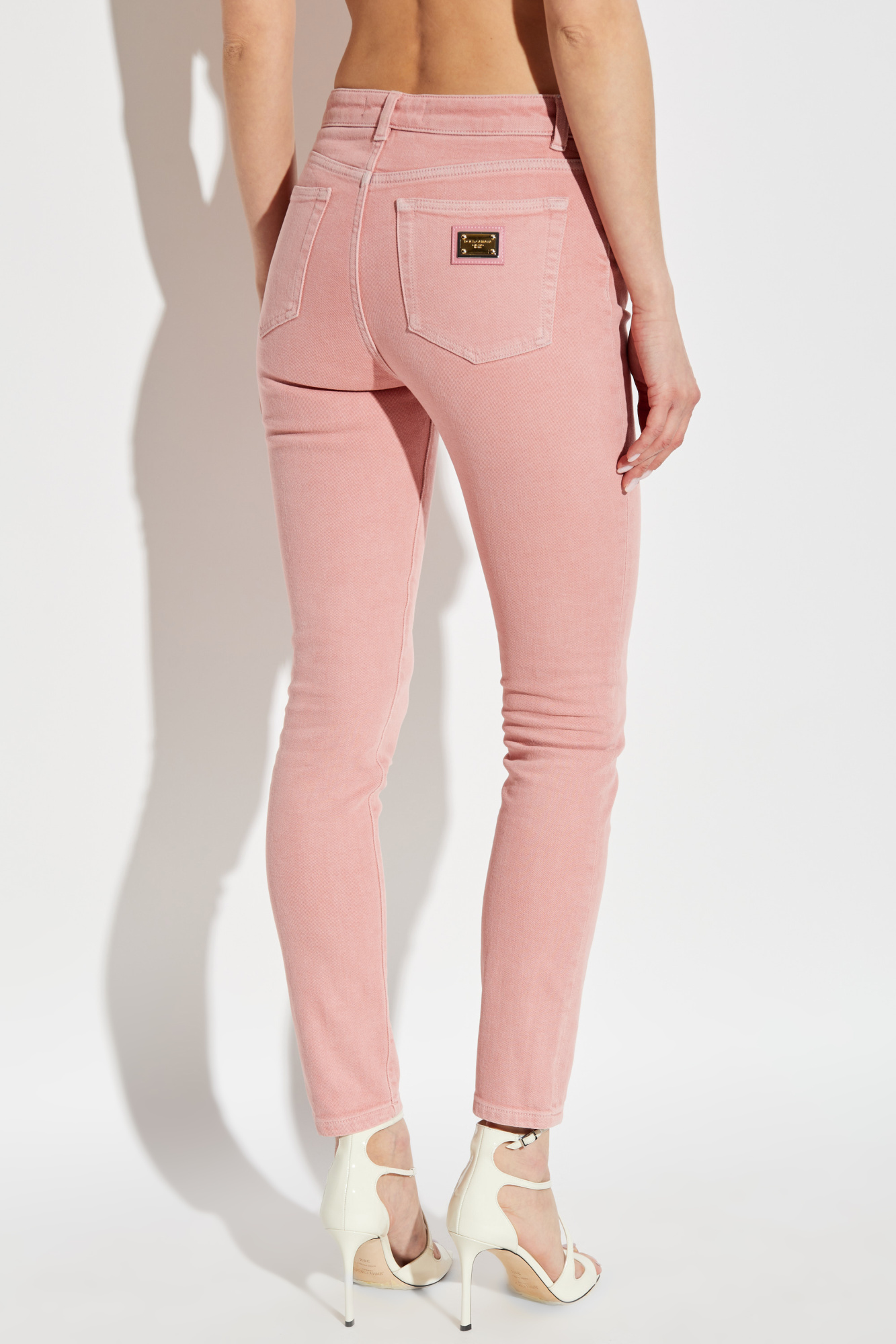 Pink Jeans with logo Dolce & Gabbana - Vitkac AS